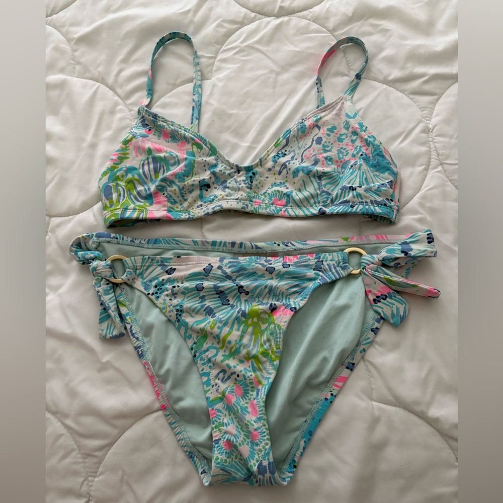 Lilly Pulitzer Tropical Print Bikini Set